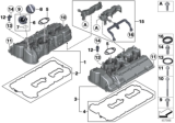 Diagram for 2018 BMW X5 M Valve Cover Gasket - 11127614700