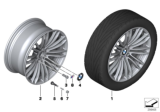 Diagram for 2015 BMW M5 Alloy Wheels - 36112284251