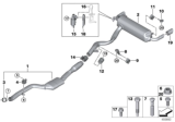 Diagram for BMW 335i xDrive Exhaust Hanger - 18307793014