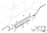 Diagram for 2006 BMW X5 Fender Splash Shield - 51717051038