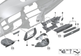 Diagram for BMW 550i GT Steering Column Cover - 51459142547