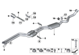Diagram for 2008 BMW 128i Exhaust Pipe - 18307560008