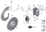 Diagram for BMW 530e Brake Pads - 34116883469
