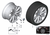 Diagram for 2018 BMW X5 Alloy Wheels - 36117847310