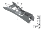 Diagram for BMW 430i Gran Coupe Center Console Base - 51169235467