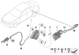 Diagram for 2011 BMW Alpina B7 Door Lock Actuator Motor - 51227185688