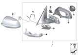 Diagram for 2011 BMW 740i Mirror Cover - 51167187431