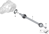 Diagram for BMW 840i Gran Coupe Axle Shaft - 33208487533