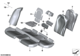 Diagram for BMW M850i xDrive Gran Coupe Seat Cushion Pad - 52207444770