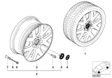 Diagram for BMW 323Ci Alloy Wheels - 36111095369