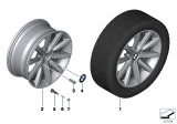 Diagram for 2010 BMW 550i Alloy Wheels - 36116794688