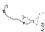 Diagram for 2012 BMW X3 Sway Bar Bracket - 31306787159
