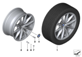 Diagram for 2012 BMW Z4 Alloy Wheels - 36116785256