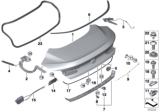 Diagram for BMW 530e xDrive Tailgate Lock Actuator Motor - 51247441014