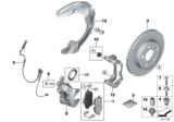 Diagram for BMW X1 Brake Backing Plate - 34106854969