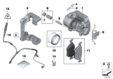 Diagram for BMW 650i Brake Caliper Repair Kit - 34116776935