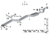 Diagram for 2011 BMW 128i Exhaust Pipe - 18307560015