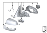 Diagram for 2012 BMW 740i Mirror Cover - 51167266376