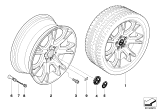 Diagram for 2008 BMW X3 Alloy Wheels - 36113417267