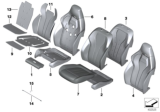 Diagram for BMW X6 M Seat Cushion Pad - 52108067053