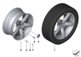 Diagram for 2010 BMW Z4 Alloy Wheels - 36116785240