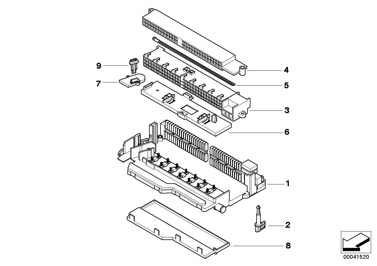 2005 BMW X3 2.5i(E83) Single Components For Fuse Box