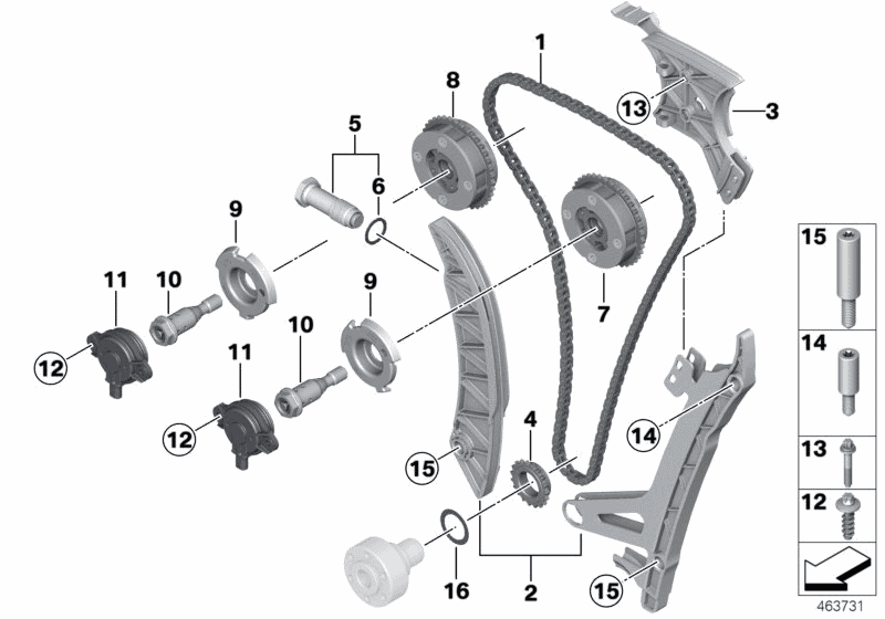 2013 BMW X3 xDrive28i(F25) Timing And Valve Train - Timing Chain