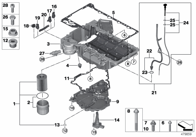 12618638754 Genuine BMW Oil Levelling Sensor