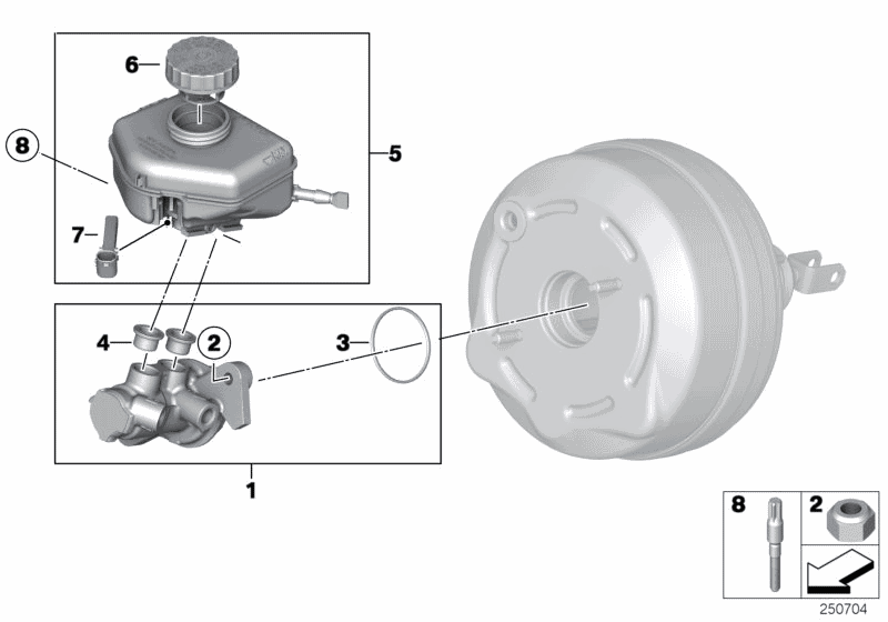 34336851095 - Genuine BMW Brake Master Cylinder