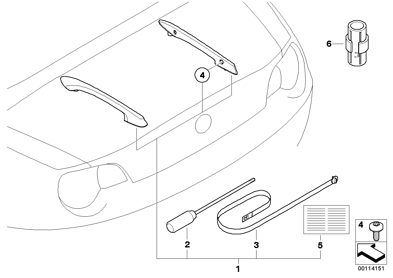 2003 BMW Z4 3.0i(E85) Railing On Boot Lid - BMW Parts Deal