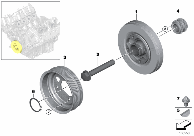 2013 BMW M5 Sedan(F10) Belt DriveVibration Damper