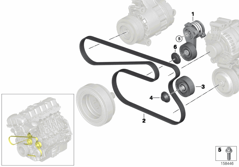 11287530314 - Genuine BMW Mechanical Belt Tensioner