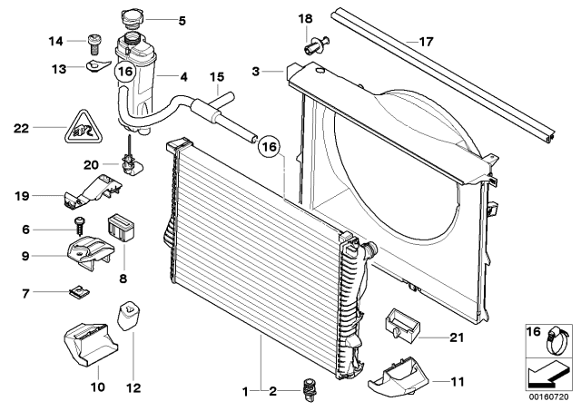 17111436063 Genuine BMW Radiator