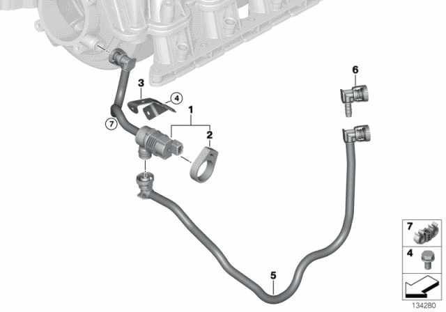 Fuel Tank Breather Valve - 2008 BMW X5 4.8i(E70)