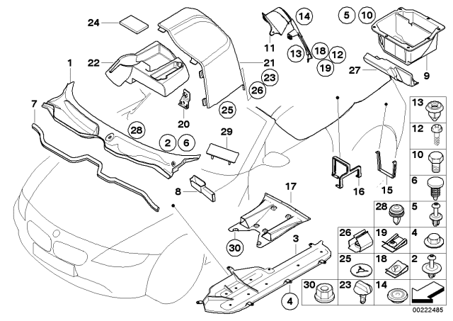 Various Body Parts - 2006 BMW Z4 Roadster 3.0si(E85)