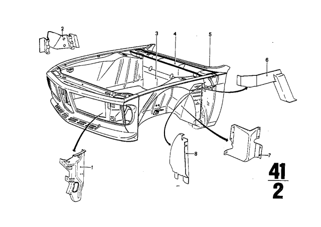 Front Body Parts - 1974 BMW 3.0CS