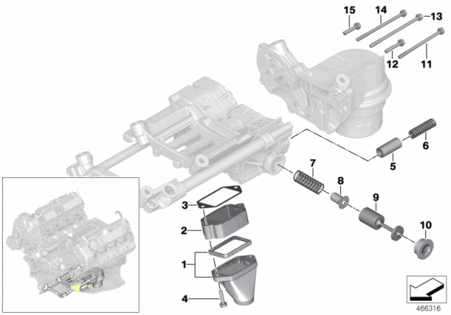 Lubrication System Oil Pump Single Parts 2008 Bmw 650i Convertible E64