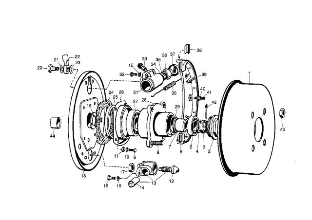 Front Wheel Brake - 1958 BMW Isetta 300