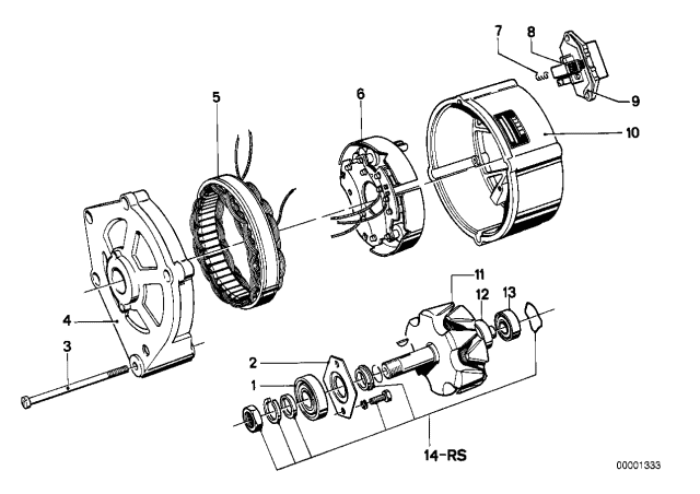 12311364402 Genuine BMW Alternator