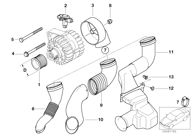 Alternator Parts - 2003 BMW 325Ci Coupe M54 Engine(E46)