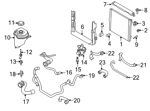 Radiator Diagram for 17117585035