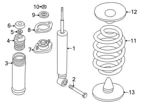Barrel Spring Rear Diagram for 33536775570