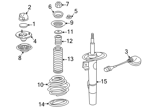 Front Coil Spring Diagram for 31336753477