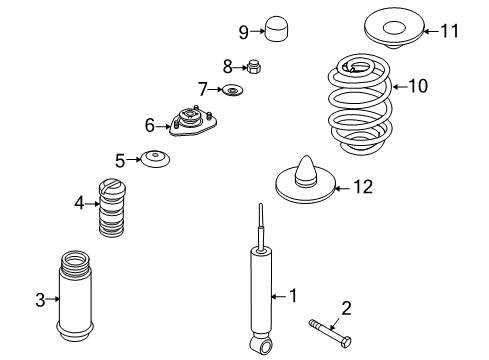 Barrel Spring Rear Diagram for 33533413079