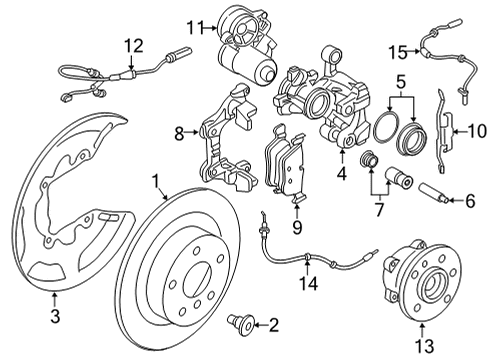 BMW 34206897287 CALIPER HOUSING LEFT