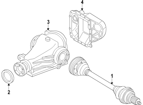 BMW 26128486861 CENTER MOUNT, ALUMINIUM