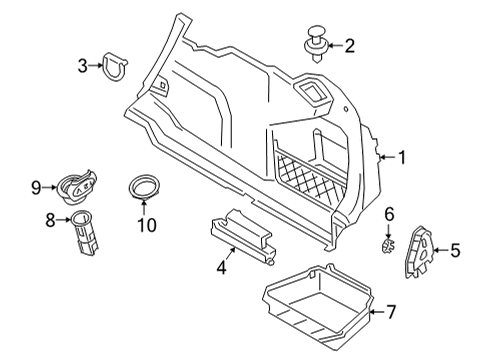 BMW 51475A14319 COVER, TRIM PANEL, LOADING E