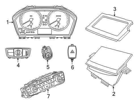 BMW 61319873021 CONTROL ELEMENT LIGHT