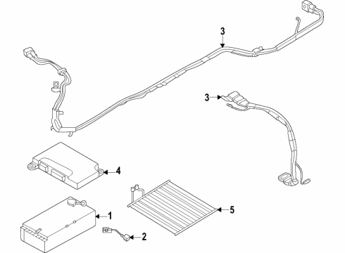 BMW 61129429632 HIGH-VOLTAGE CABLE SET FOR H