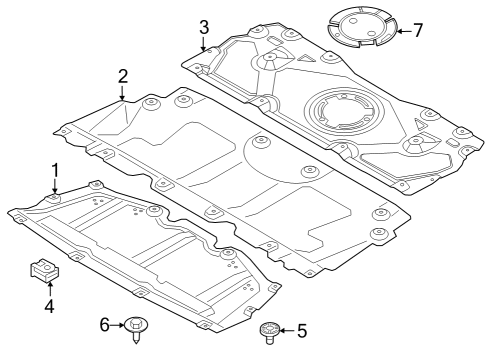 BMW 51758745803 ADAPTER UNDERHOOD SHIELD